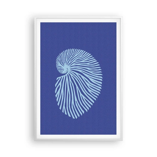 Plagát v bielom ráme - Zrodenie mušle - 70x100 cm