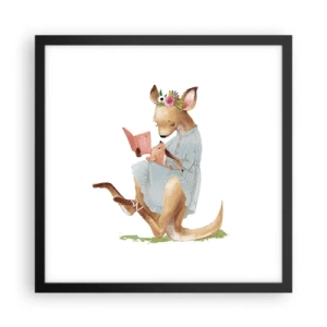 Plagát v čiernom ráme - Prečítaj mi, mama - 40x40 cm