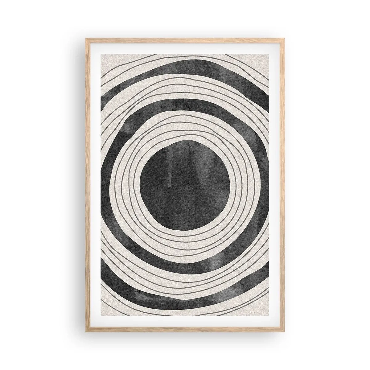 Plagát v ráme zo svetlého duba - Presný zásah - 61x91 cm