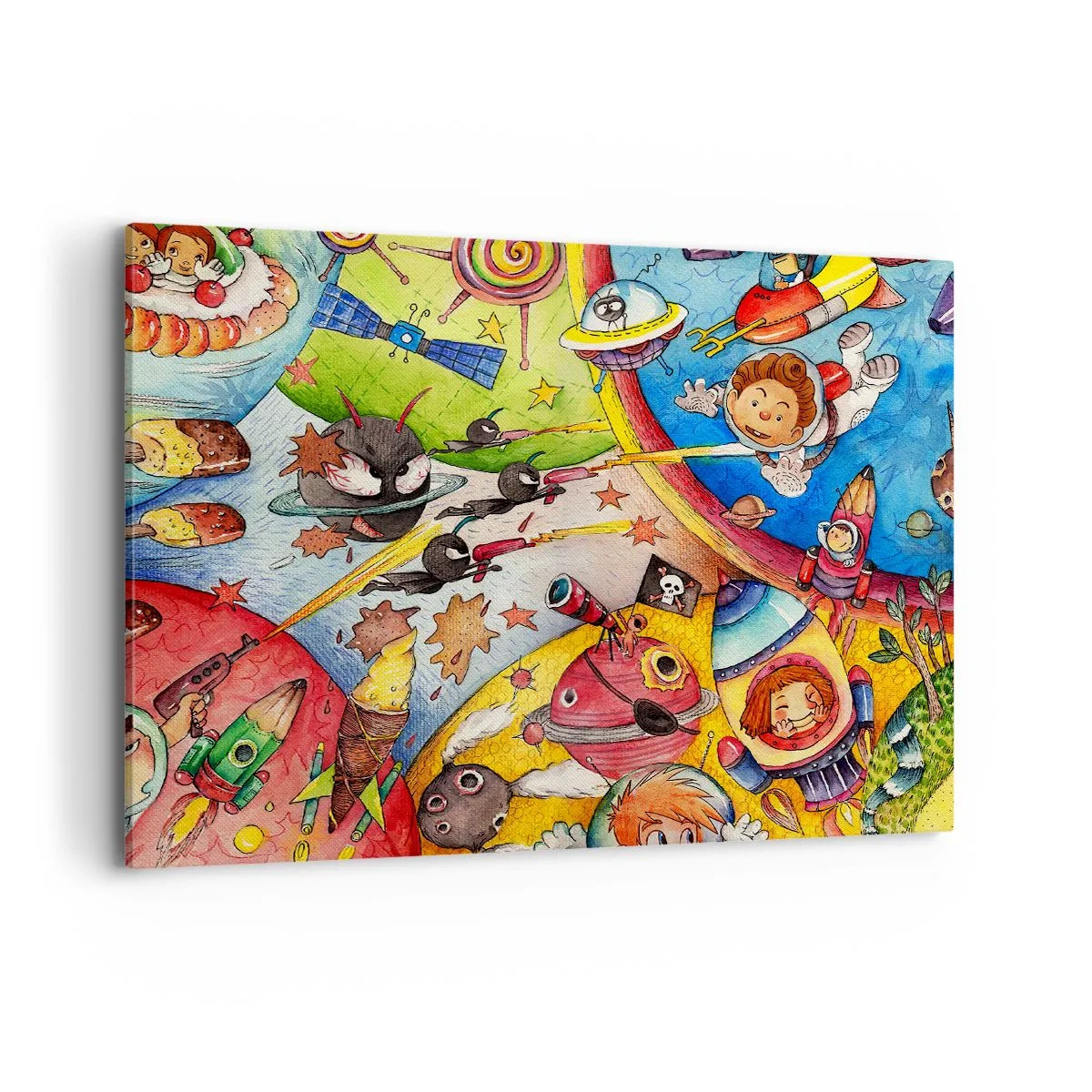 Obraz na plátne - Veľké vesmírne dobrodružstvo - 100x70 cm