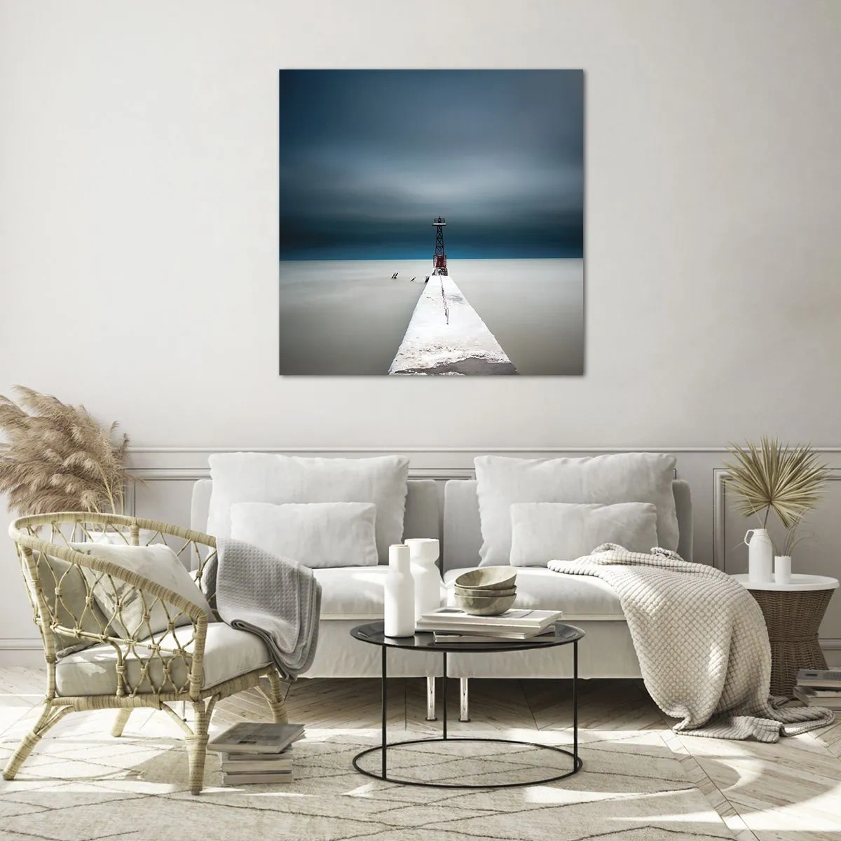 Obraz na skle - Stretnúť sa s nekonečnom - 30x30 cm