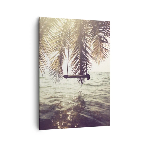 Obraz na plátne - Hojdať sa ľubovoľne v oblakoch - 50x70 cm