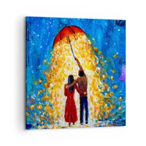Obraz na plátne - Mágia daždivého večera? - 60x60 cm