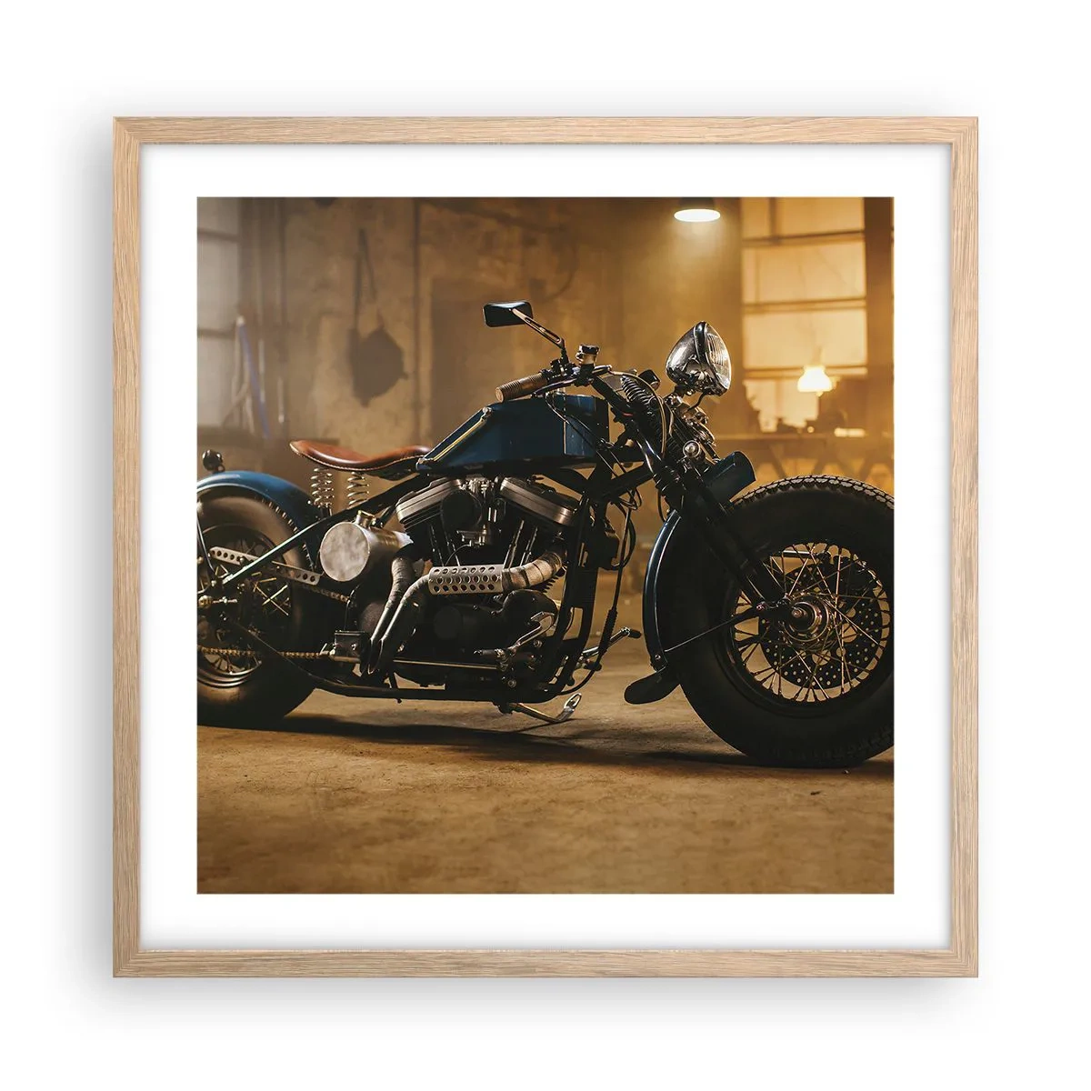 Plagát v ráme zo svetlého duba - Môžem všetko - 50x50 cm