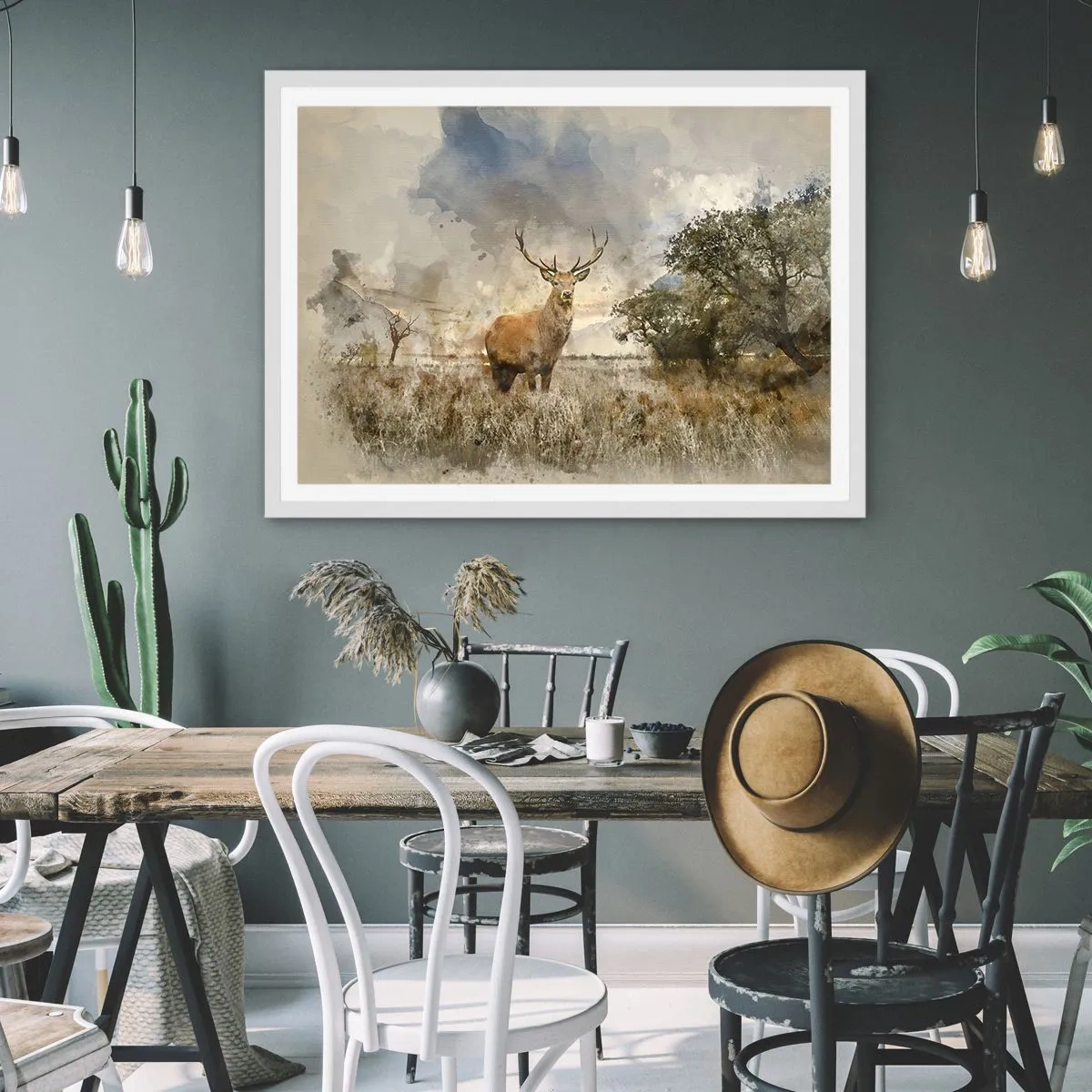 Plagát v bielom ráme - Dôstojnosť - sila - majestátnosť - 91x61 cm