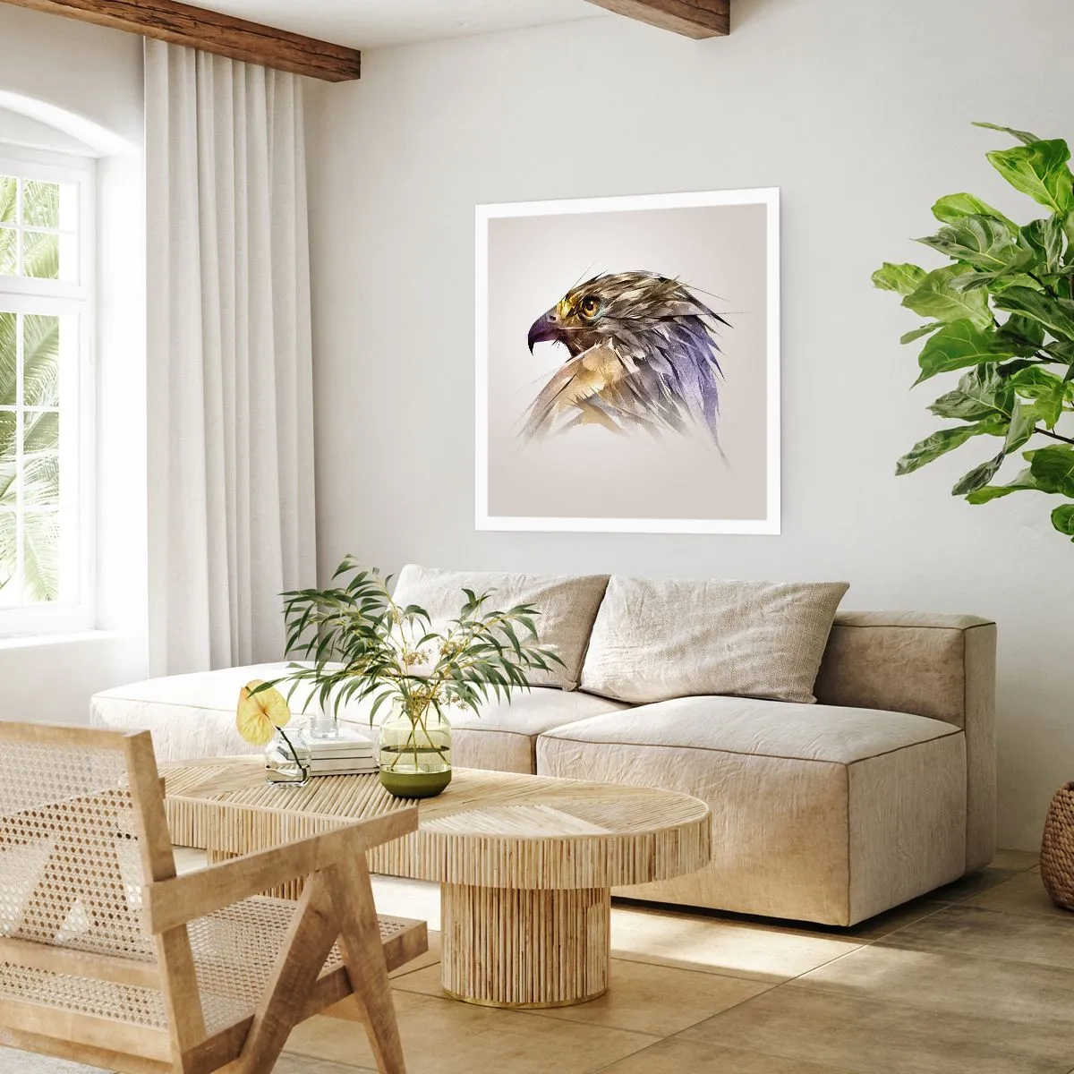 Plagát - Portrét bojovníka - 60x60 cm