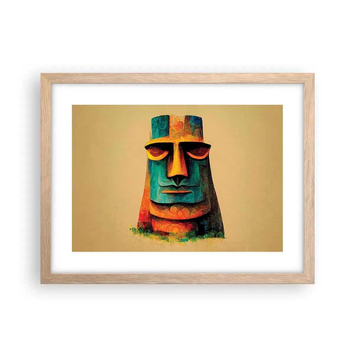 Plagát v ráme zo svetlého duba - Sošný, ale sympatický - 40x30 cm