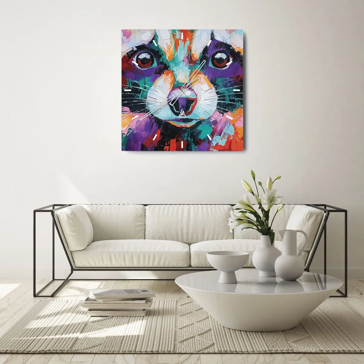 Nástenné hodiny - Iba dobré emócie - 30x30 cm