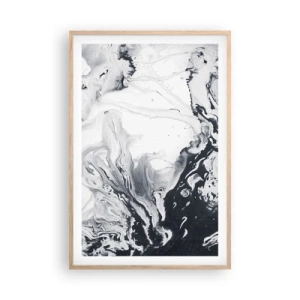 Plagát v ráme zo svetlého duba - Zemské vnútro - 61x91 cm