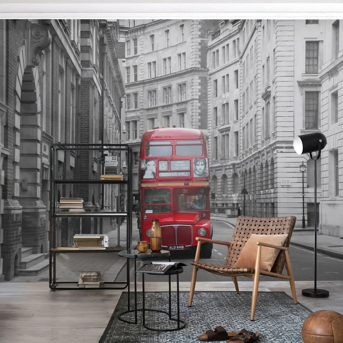 Samolepiaca Fototapeta Deluxe Sticker - Všednosť nemusí byť šedá - Mesto, Londýn, Architektúra - 150x105 cm