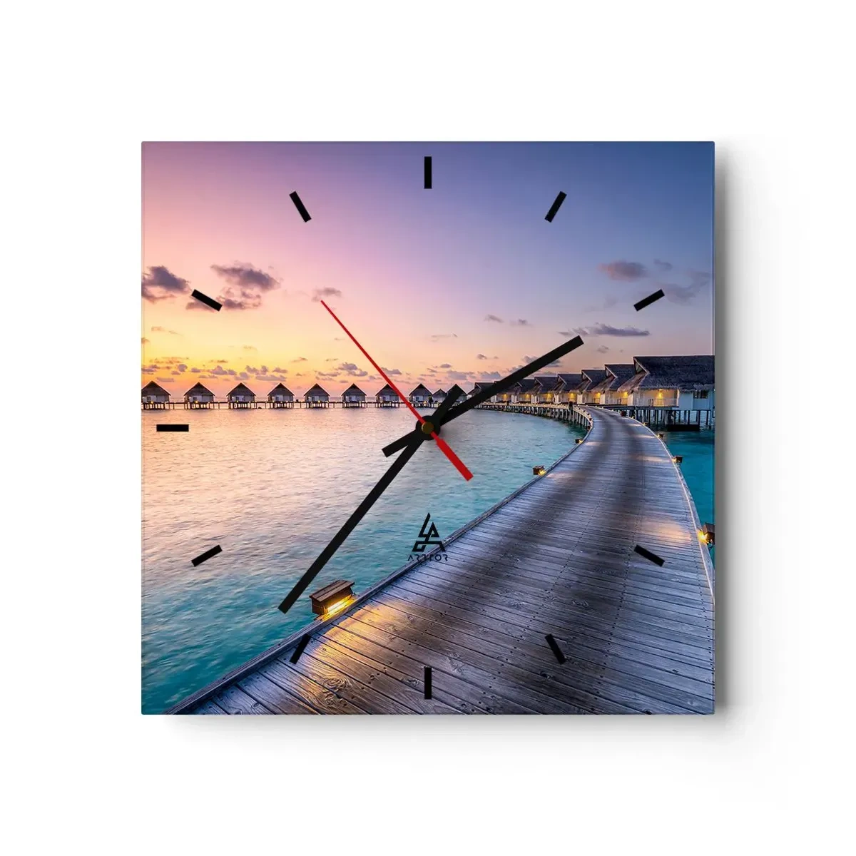 Nástenné hodiny - Prázdniny - návrat k prameňom - 30x30 cm