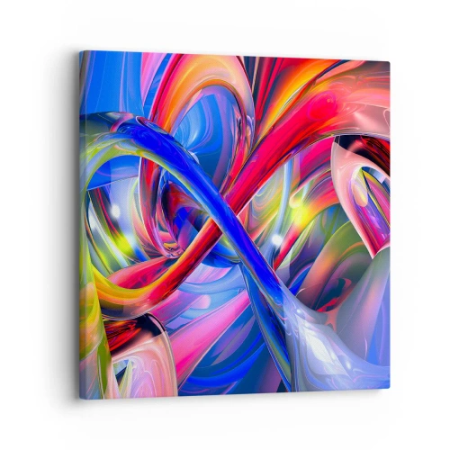 Obraz na plátne - Tanec farieb - 30x30 cm