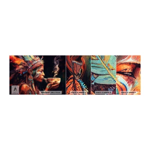 Vzorka Fototapeta Standard Eco - Magický rituál - Šaman, indický, Ayahuasca - 100x30 cm