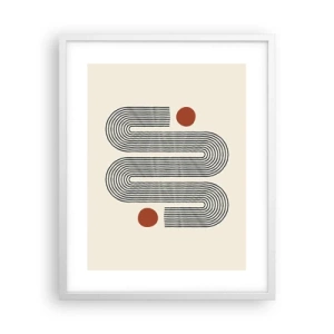 Plagát v bielom ráme - Od začiatku do konca - 40x50 cm