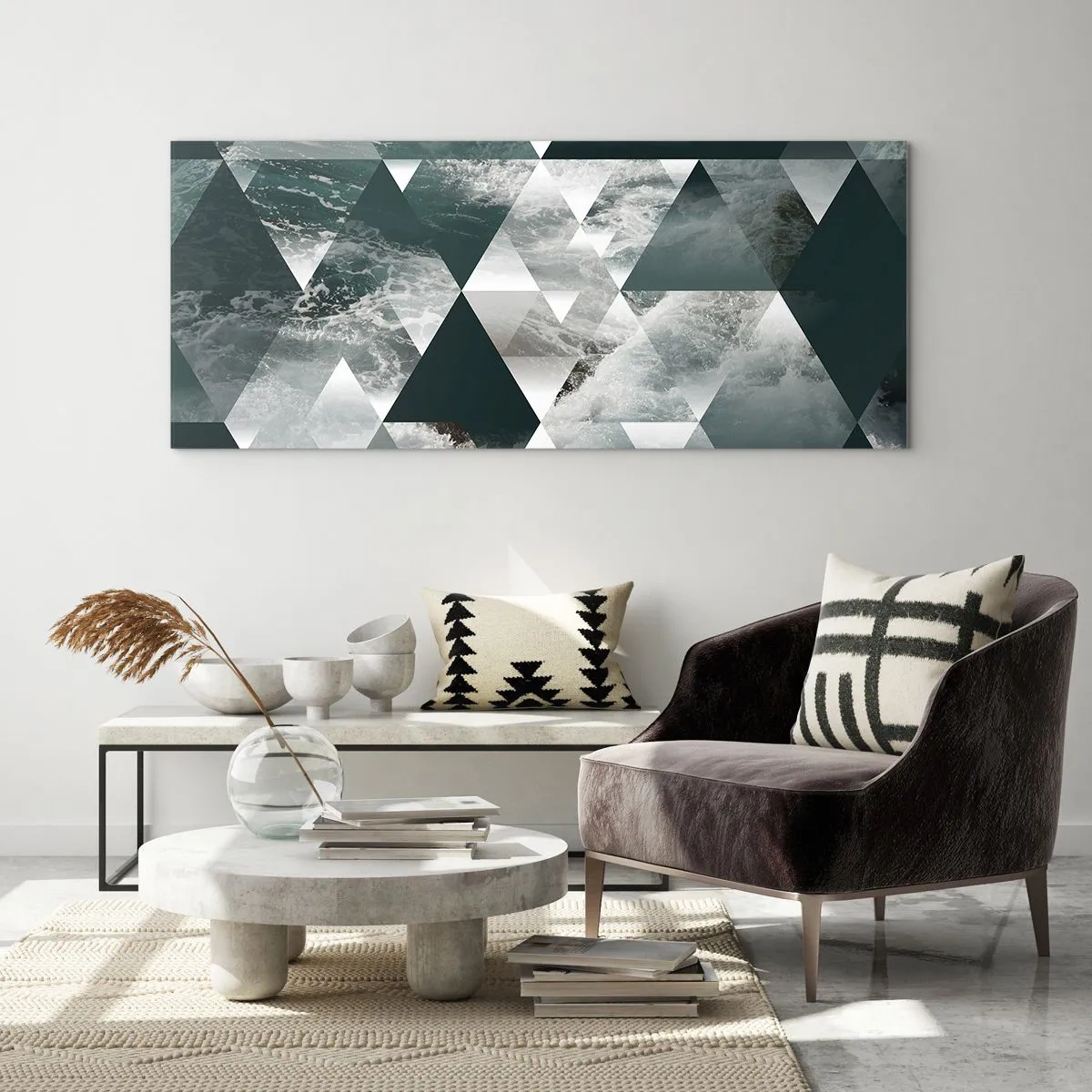 Obraz na skle - Krištáľová perspektíva - 160x50 cm
