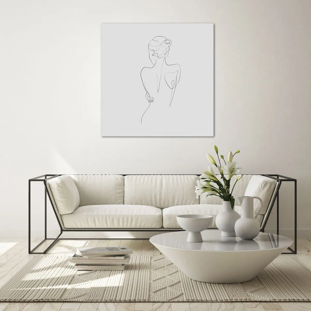 Obraz na skle - Hudba tela - 70x70 cm