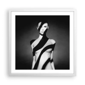 Plagát v bielom ráme - V septembri aj v tieni - 50x50 cm