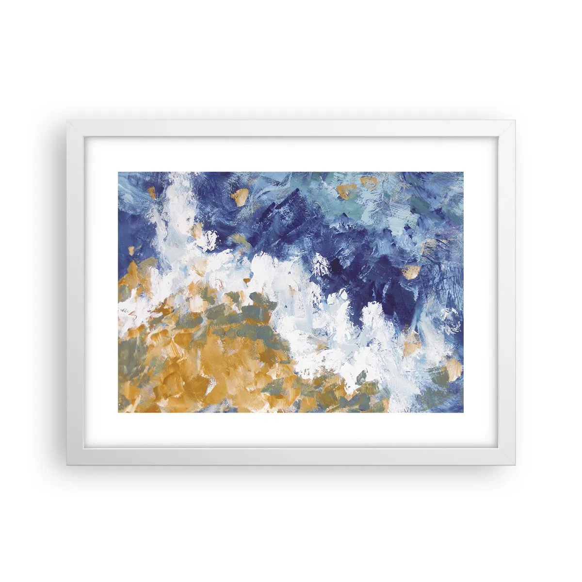 Plagát v bielom ráme - Tanec živlov - 40x30 cm