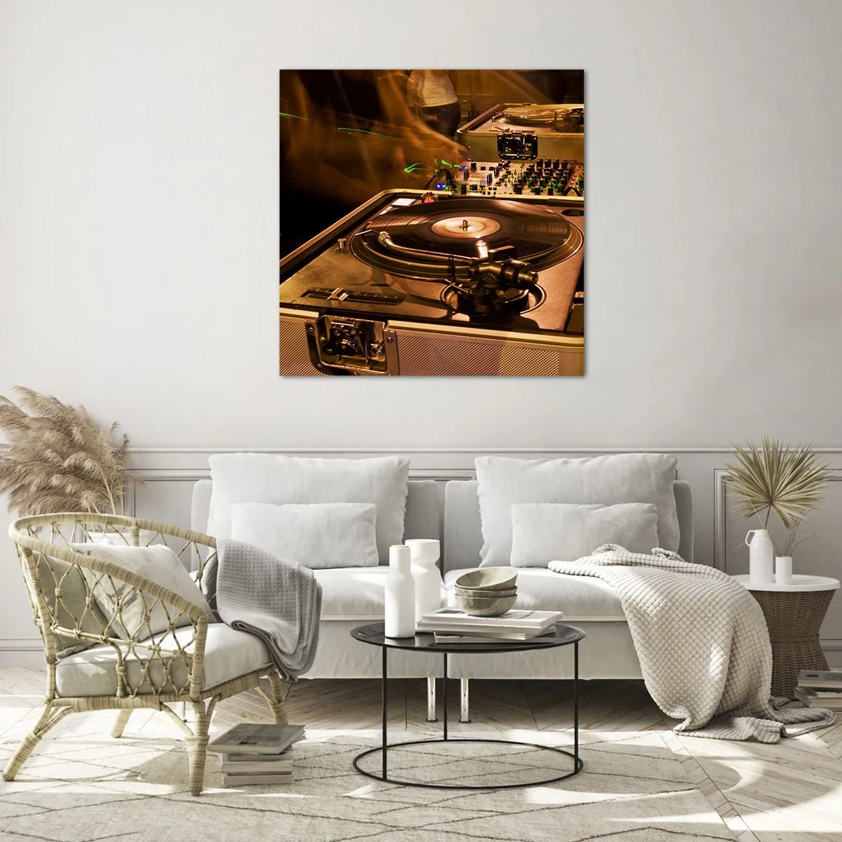 Obraz na skle - Cítiš tú silu? - 70x70 cm
