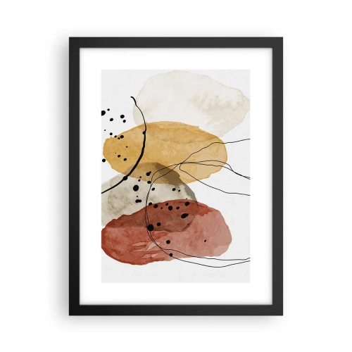 Plagát v čiernom ráme - Ako ľahký, priezračný vzduch - 30x40 cm