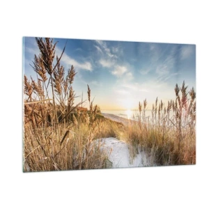 Obraz na skle - Severná pláž - 120x80 cm