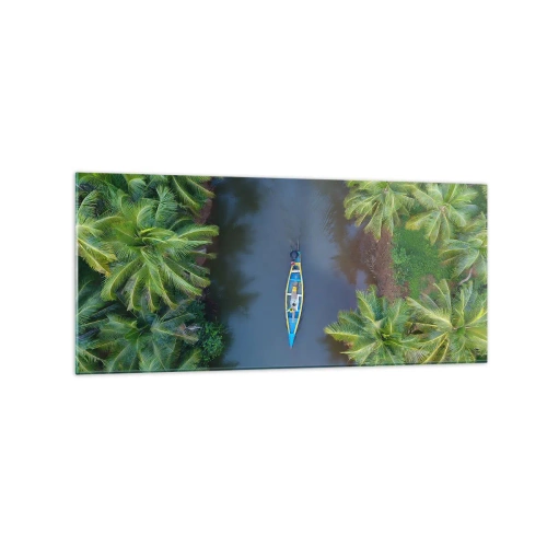 Obraz na skle - Na tropickom chodníku - 120x50 cm