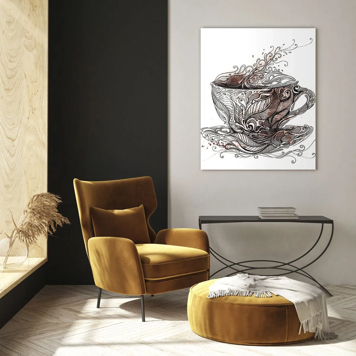 Obraz na skle - Čaj dobrý na všetko - 70x100 cm