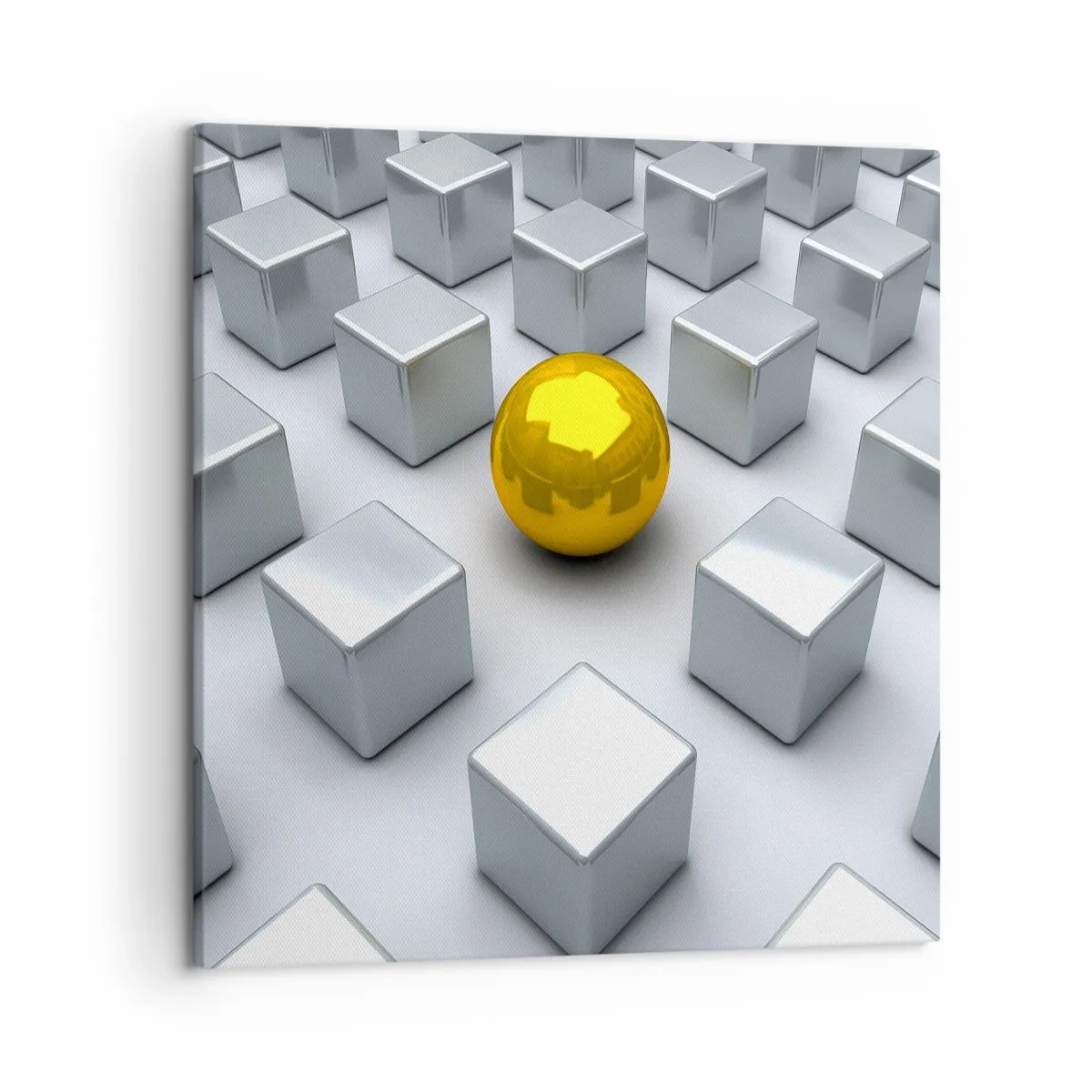 Obraz na plátne - Prečo ja? Geometrická kompozícia - 50x50 cm