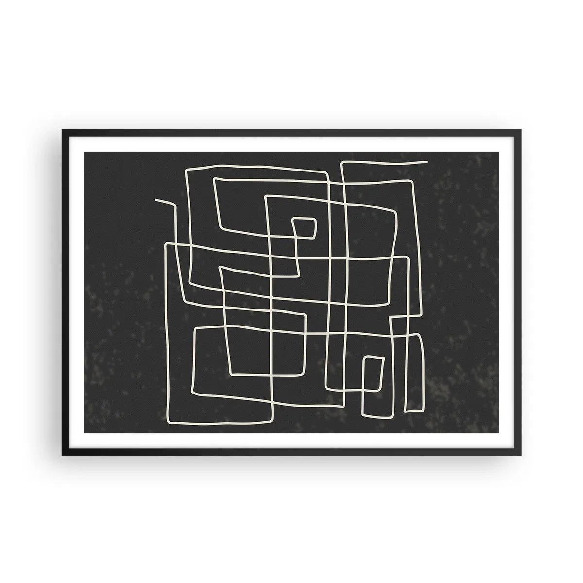 Plagát v čiernom ráme - Nie je to tak jednoduché - 100x70 cm