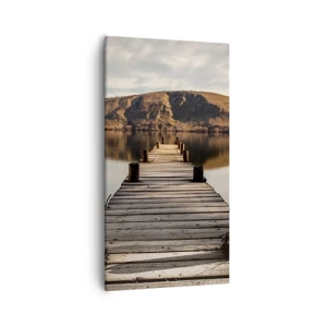 Obraz na plátne - Krajina v tichu - 55x100 cm