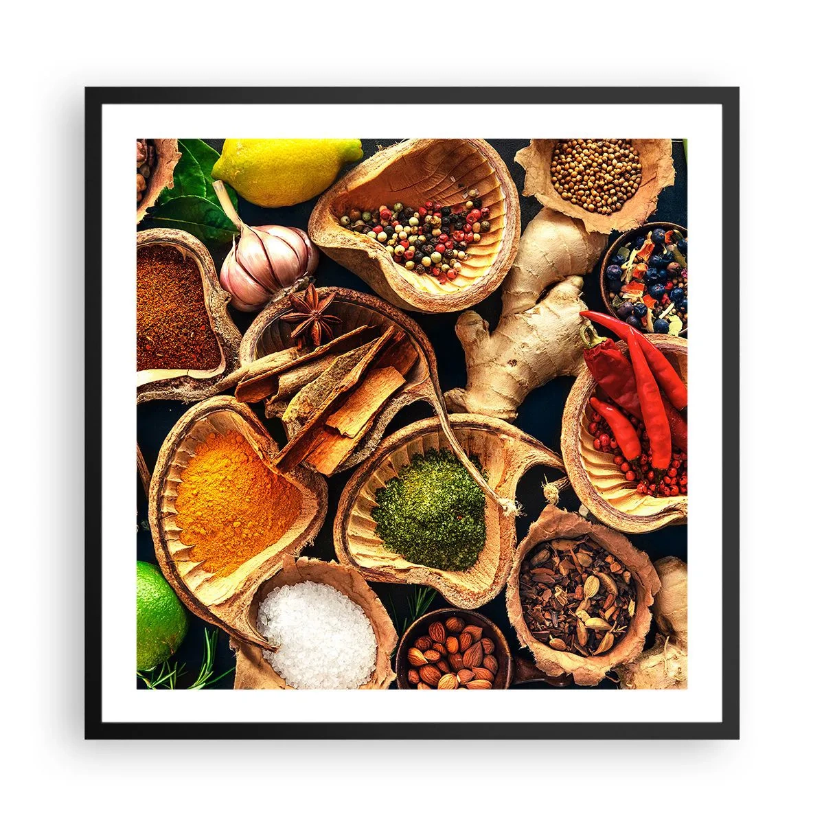 Plagát v čiernom ráme - Vezmi si, čo chceš - 60x60 cm