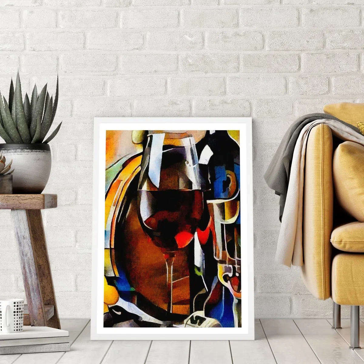 Plagát v bielom ráme - Aj svet dostáva farby - 40x50 cm