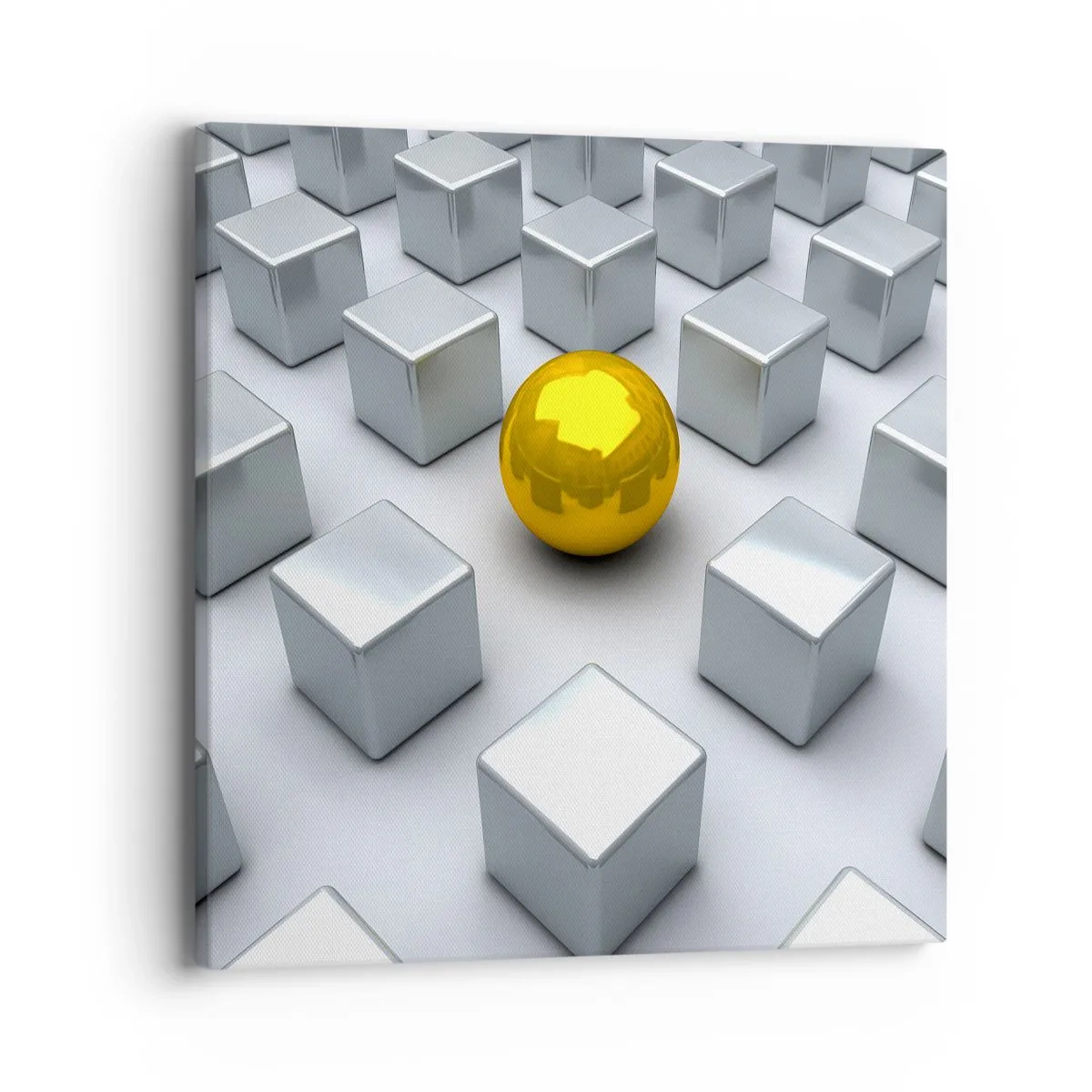 Obraz na plátne - Prečo ja? Geometrická kompozícia - 40x40 cm