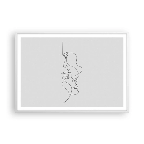 Plagát v bielom ráme - Žiar vášnivých túžob - 100x70 cm