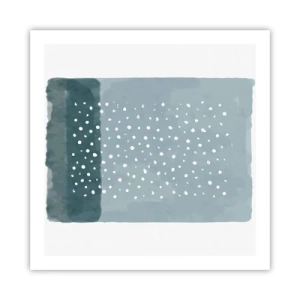 Plagát - Pestované na modrej - 60x60 cm