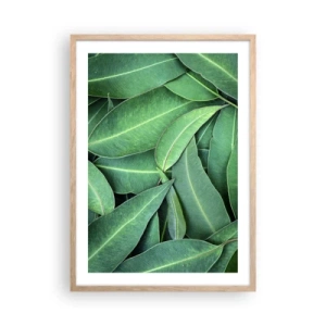 Plagát v ráme zo svetlého duba - Šťavnaté a svieže - 50x70 cm