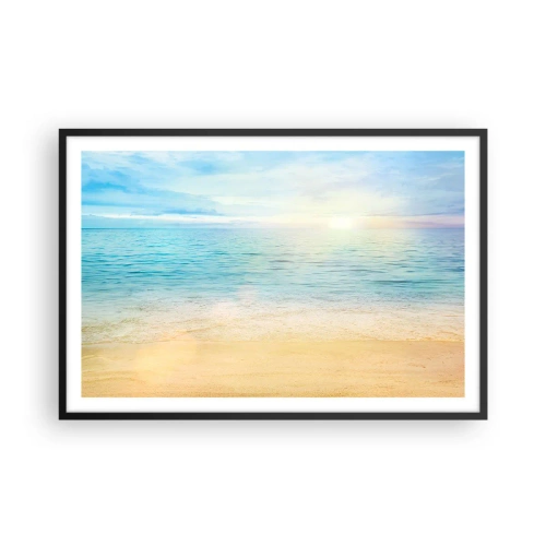 Plagát v čiernom ráme - Veľká modrá - 91x61 cm