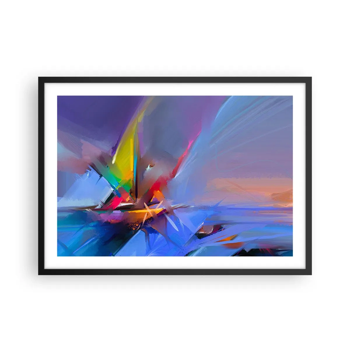 Plagát v čiernom ráme - Preletela ako vták - 70x50 cm