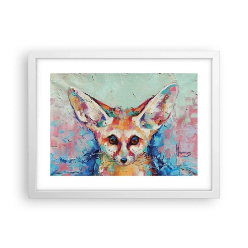 Plagát v bielom ráme - Ste na mňa pripravení? - 40x30 cm