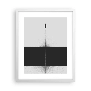 Plagát v bielom ráme - Priamo k cieľu - 40x50 cm