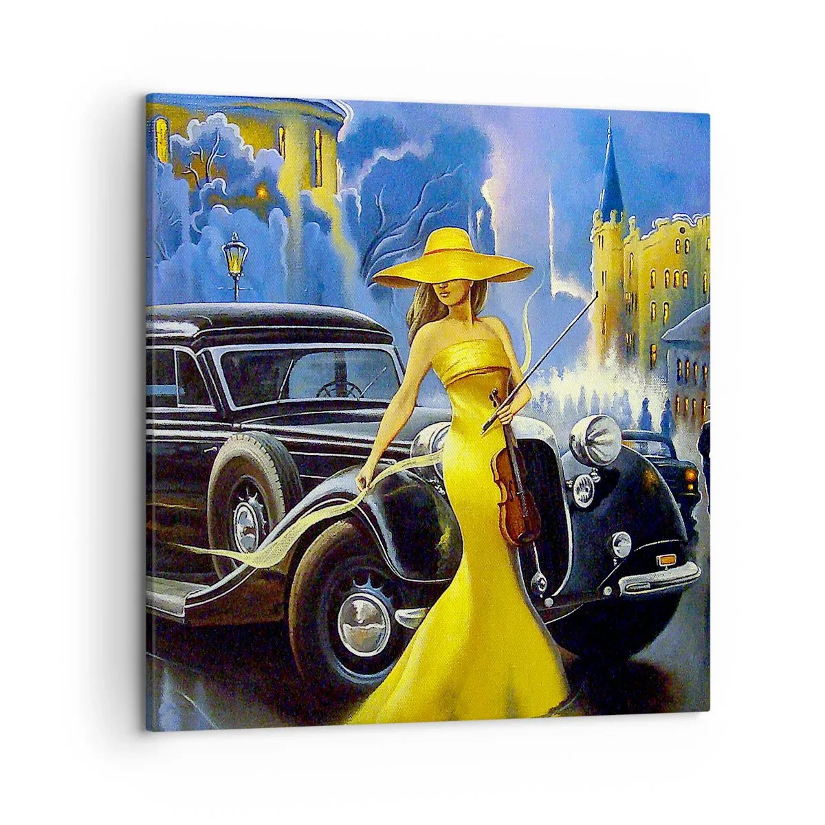 Obraz na plátne - Nokturno pre husle a lásku - 50x50 cm