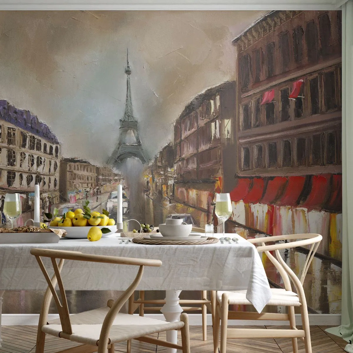 Fototapeta Standard Eco - Počíta sa iba ona - Eiffelova veža, Mesto, Paríž - 250x175 cm