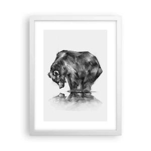 Plagát v bielom ráme - Je príjemné sa stretnúť s niekým blízkym - 30x40 cm