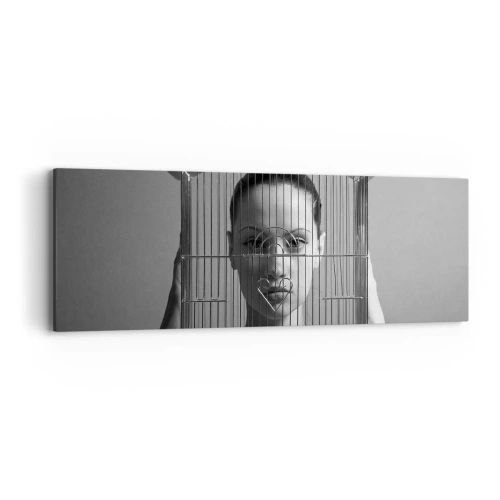 Obraz na plátne - Tak trochu surrealistický portrét - 90x30 cm