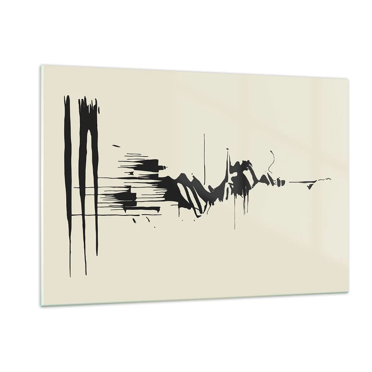 Obraz na skle - Rýchla abstrakcia - 120x80 cm