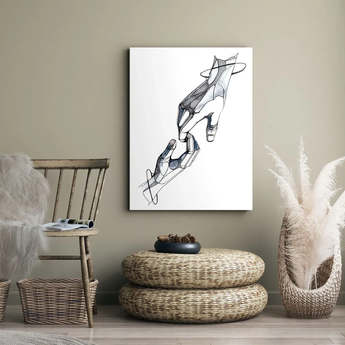 Obraz na plátne - Dobré gesto - 45x80 cm