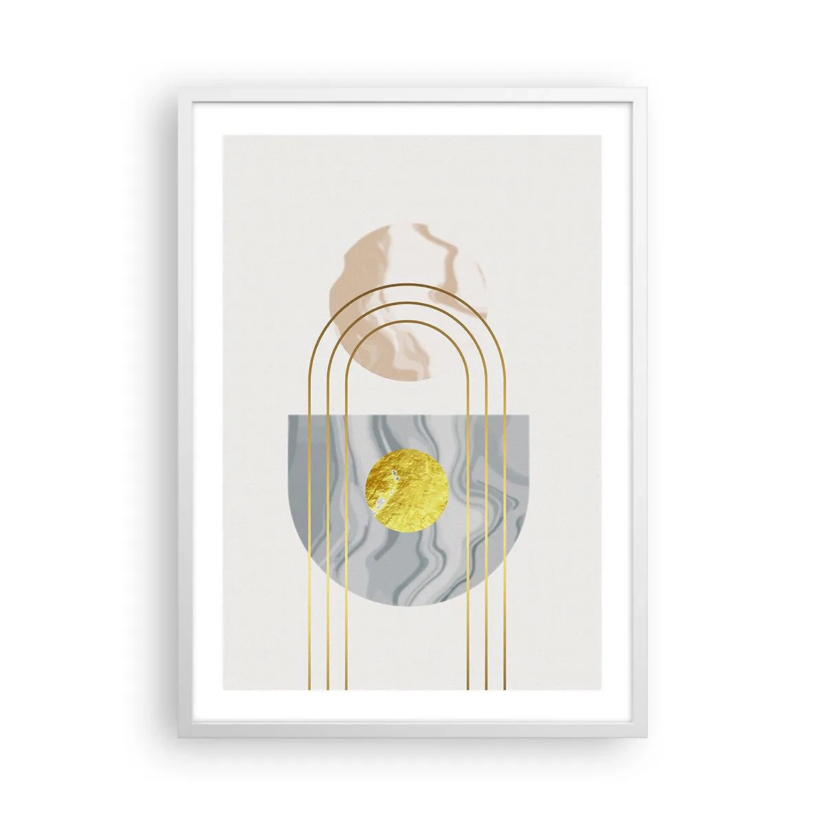 Plagát v bielom ráme - Jas a žiarivosť - 50x70 cm