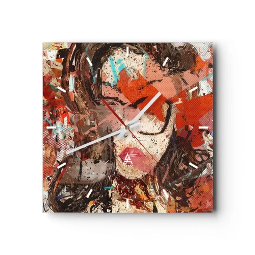 Nástenné hodiny - Aká si skutočne nikto nevie - 30x30 cm