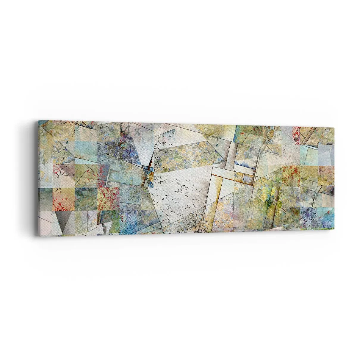 Obraz na plátne - Geometrické preskupenie - 90x30 cm