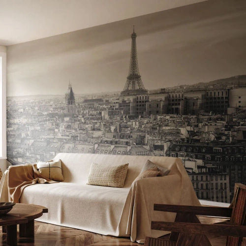 Samolepiaca Fototapeta Deluxe Sticker - Nad strechami Paríža - Mesto, Paríž, Architektúra - 400x280 cm